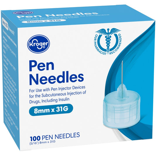 Kroger® 8mm x 31G Pen Needles