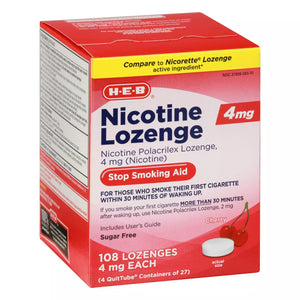 H‑E‑B heb Cherry flavor - Nicotine Lozenge Stop Smoking Aid - 4mg - 108ct.