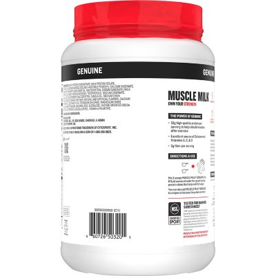 Muscle Milk Genuine 32g Whey Protein Powder, Chocolate 2.47 lbs.