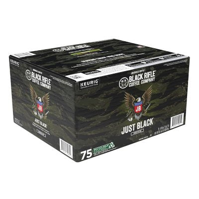 Black Rifle Coffee Company Just Black, Medium Roast K-Cup Coffee Pods, 75 ct.