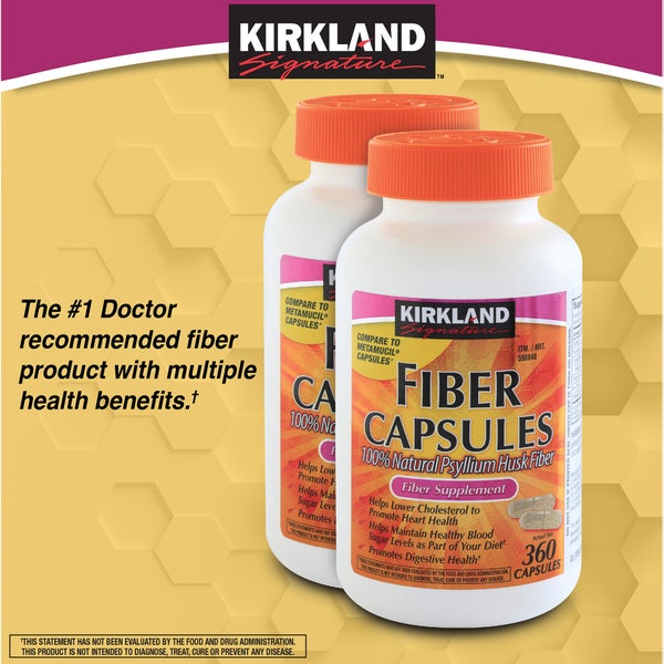 Kirkland Signature Psyllium Fiber, 720 Capsules