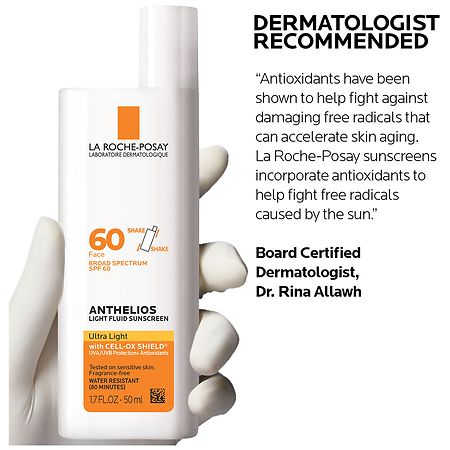 La Roche-Posay Anthelios Ultra Light Fluid Facial Sunscreen SPF 60 – 1.7 fl oz