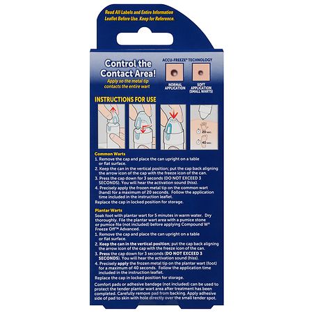 Compound W Accu-Freeze Freeze off Advanced Wart Remover System