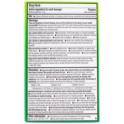 Walgreens 4 mg Mini Lozenge Mint – 21 Count