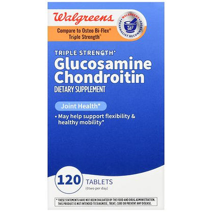 Walgreens Glucosamine Chondroitin Tablets Triple Strength – 60-Day Supply