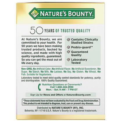 Nature's Bounty Ultra Strength Probiotic, 30 Capsules for Digestive Health