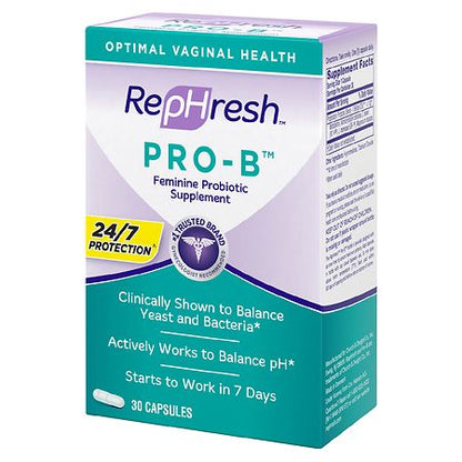 RepHresh Pro-B Probiotic Supplement for Women's Vaginal Health – 30 Capsules