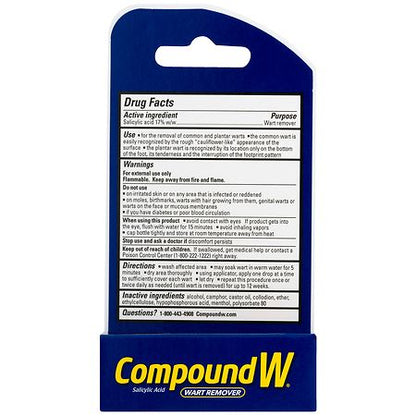 Compound W Fast-Acting Salicylic Acid Wart Remover Liquid – 0.31 fl oz