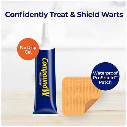 Compound W Wart Remover Gel with Protective Patches – 0.25 oz