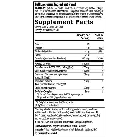 Irwin Naturals Berberine Blood Sugar Support & Fat Burner – 56 Liquid Soft-Gels