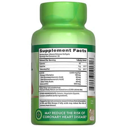 Nature's Truth Krill Oil Softgels – 60 Count