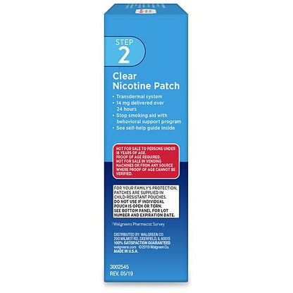 Walgreens Nicotine Transdermal System Patch step 2