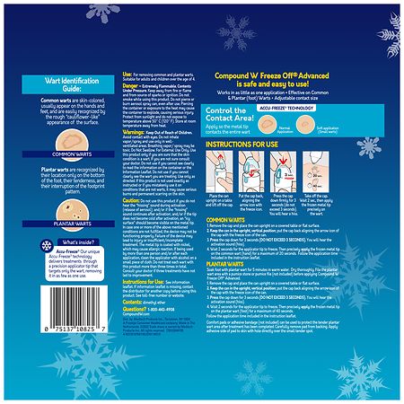 Compound W Accu-Freeze Freeze off Advanced Wart Remover System