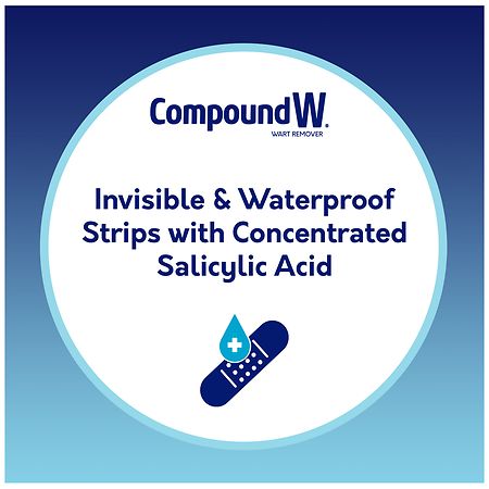 Compound W One-Step Clear Wart Remover Strips – 14 Count