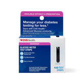 CVS Health Advanced Glucose Meter Test Strips, 100 Count
