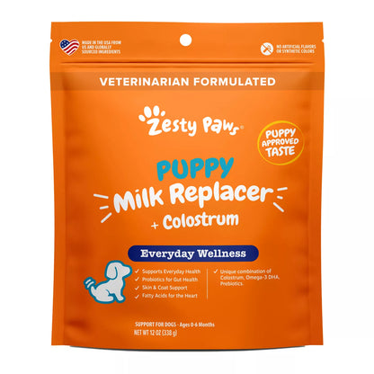 Zesty Paws Puppy Milk Replacer + Colostrum - 12 oz