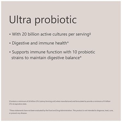 Walgreens Ultra Probiotic Capsules – 60 Count for Digestive Health