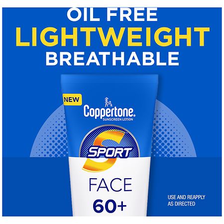 Coppertone Sport Face Sunscreen Lotion SPF 60 – 2.5 fl oz