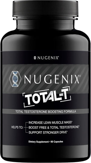 Nugenix Total-T, Free and Total Testosterone Booster Supplement for Men, 90 Count