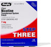 Rugby Clear Nicotine Patches - Transdermal System Patch - Smoking or Vaping Quitting Aid - Step 3-7mg - 14 Count