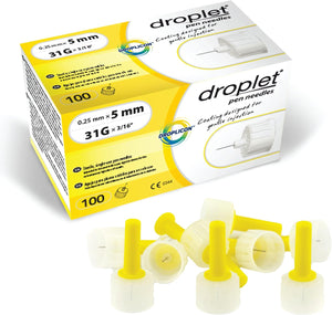 Droplet Pen Needles 31G x 5mm