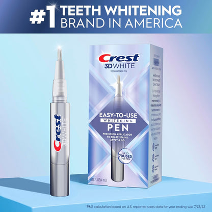 Crest 3D White Easy-To-Use Teeth Whitening Pen, 0.13 fl oz