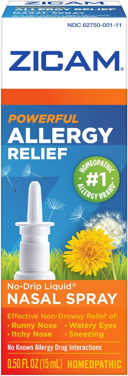 Zicam Allergy Relief No-Drip Liquid Nasal Spray Non-Drowsy, 0.5 Ounce