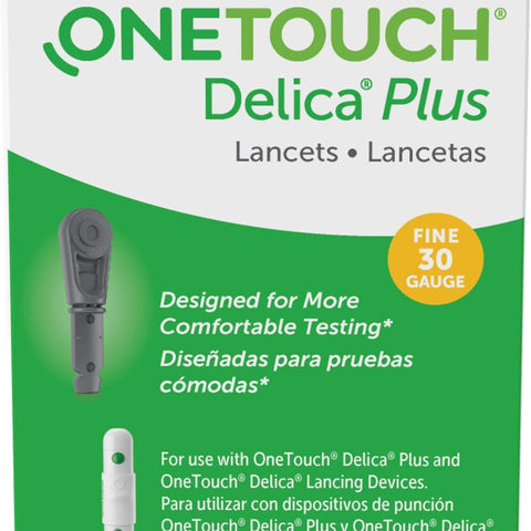 OneTouch Delica Plus Lancets 30G 100 Pack | Delica Plus Device For Blood Sampling | Lancets  Sterile Lancets Easy-to-Use