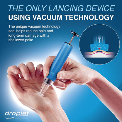 Droplet Genteel Lancing Device- Designed for Less Painful Lancing