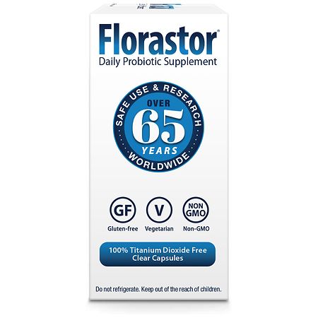 Florastor Daily Probiotic Capsules for Digestive Health – 20 Count