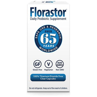 Florastor Daily Probiotic Capsules for Digestive Health – 20 Count