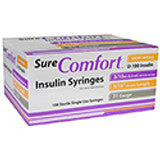 SureComfort™ Insulin Syringes, 3/10cc, 31G x 5/16"