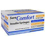 SureComfort™ Insulin Syringes, 1/2cc, 31G x 5/16"
