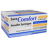 SureComfort™ Insulin Syringes, 1/2cc, 31G x 5/16