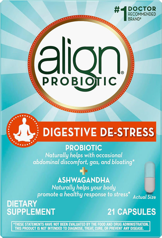 Align Digestive De-Stress Probiotic + Ashwagandha Capsules