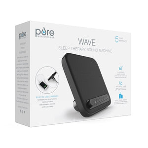 Pure Enrichment Wave Premium Sleep Therapy Sound Machine, Black