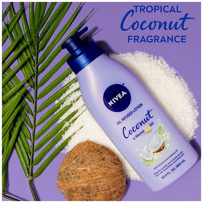 Nivea Nourishing Body Lotion with Coconut & Monoi Oil – 16.9 fl oz (500ml)