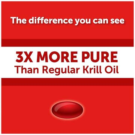 MegaRed 500mg Extra Strength Omega-3 Krill Oil Supplement Softgels – 80 Count