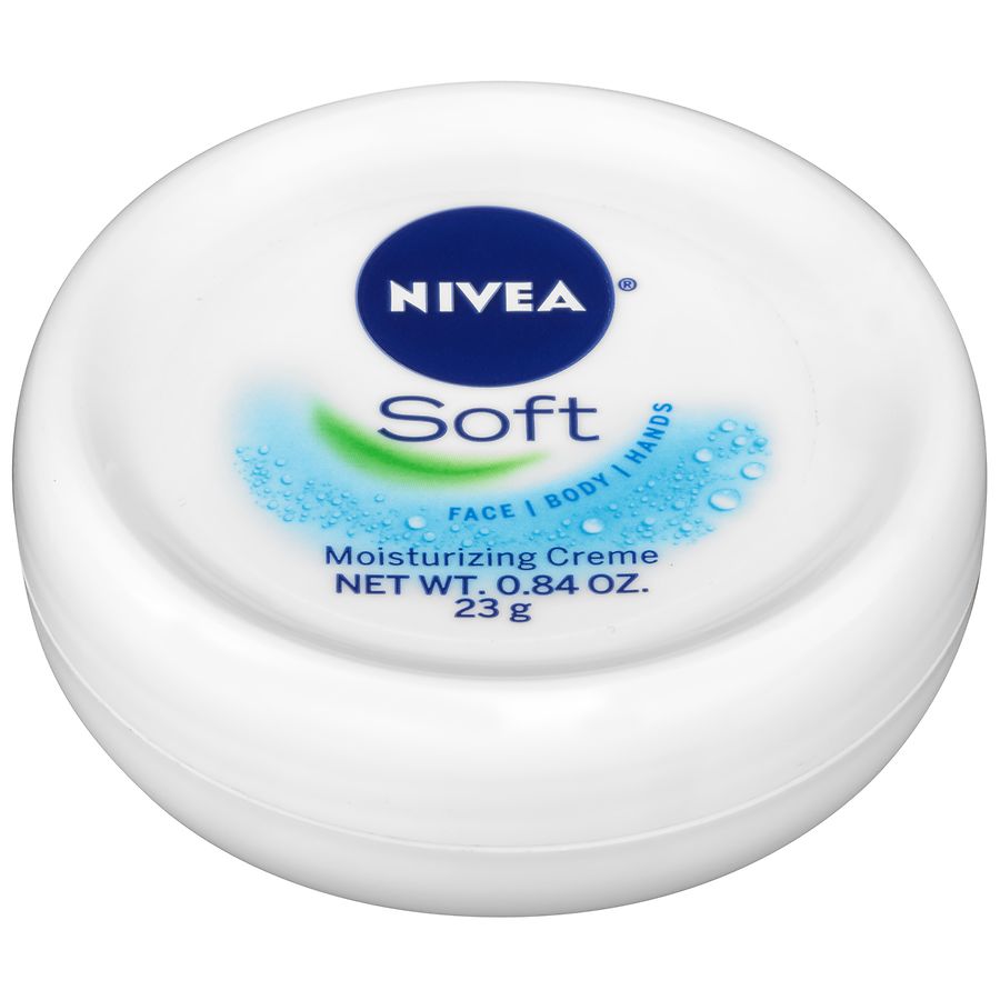 Nivea Soft Moisturizing Cream – 0.84 oz for Body, Face, and Hands