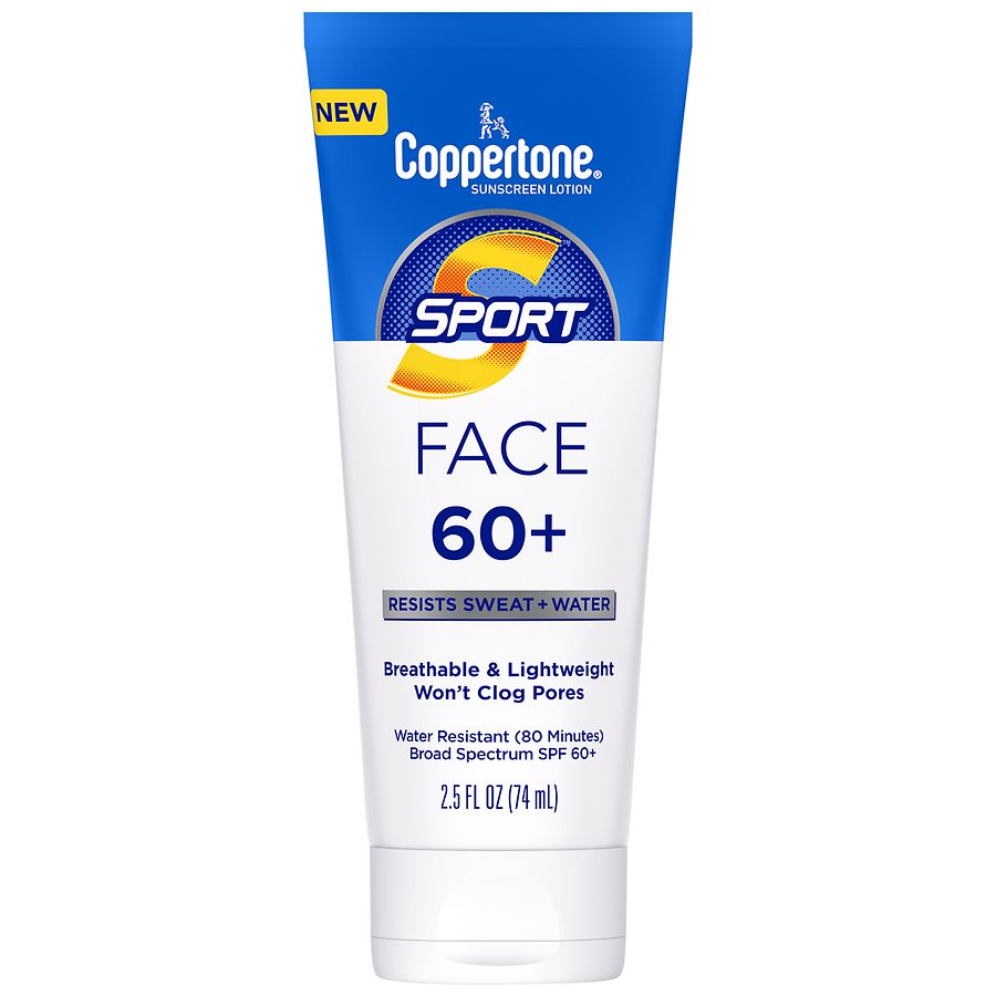 Coppertone Sport Face Sunscreen Lotion SPF 60 – 2.5 fl oz