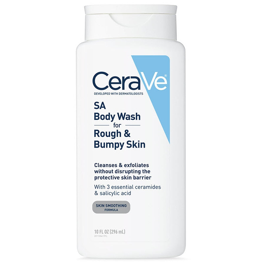 CeraVe Exfoliating Body Wash for Rough Skin with Salicylic Acid – 10 fl oz (296ml)