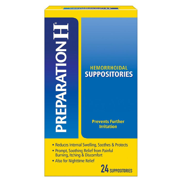 Hemorrhoid Suppositories for Burning, Itching & Discomfort Relief