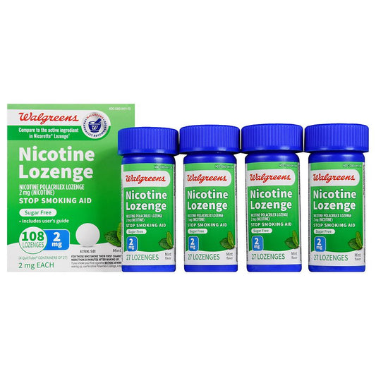 Walgreens Nicotine Lozenge 2 mg Mint, 108 ea