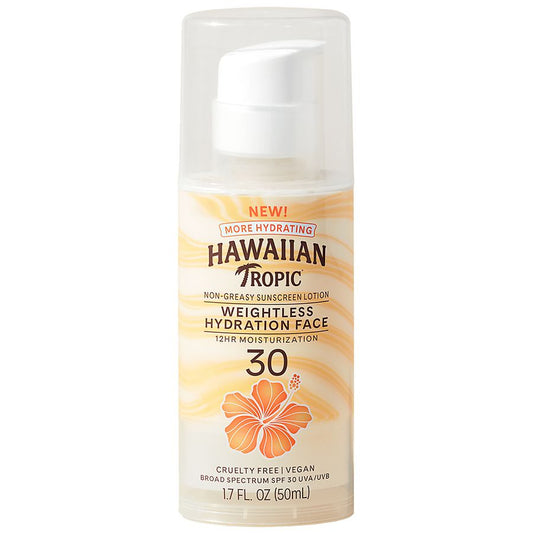 Hawaiian Tropic Weightless Hydration Face Sunscreen Lotion SPF 30 – 1.7 fl oz