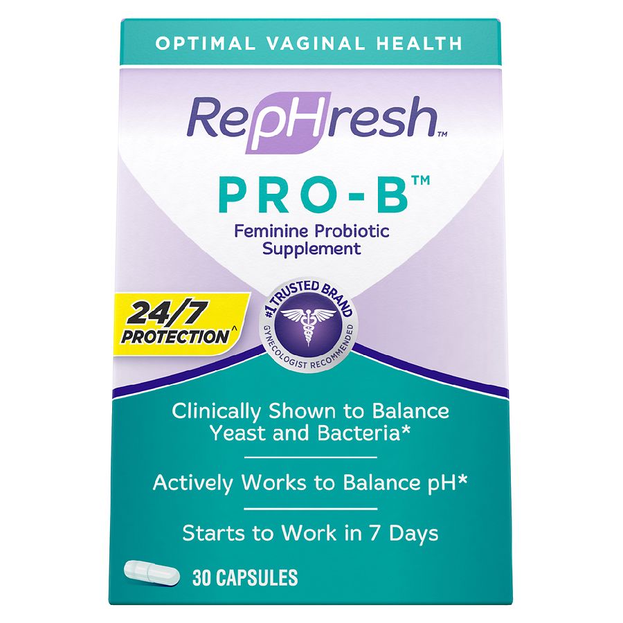 RepHresh Pro-B Probiotic Supplement for Women's Vaginal Health – 30 Capsules