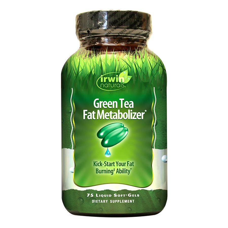 Irwin Naturals Green Tea Fat Metabolizer Liquid Soft-Gels – 75 Count