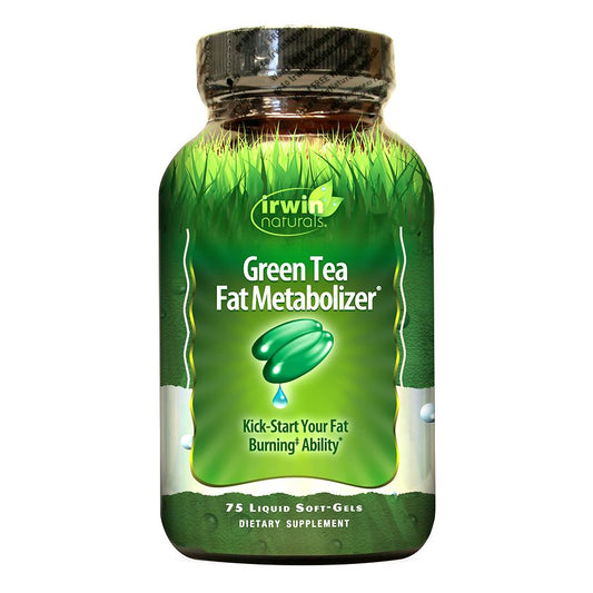 Irwin Naturals Green Tea Fat Metabolizer Liquid Soft-Gels – 75 Count