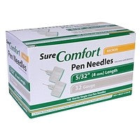 SureComfort 32g 5/32" (4mm) Pen Needles 100ct