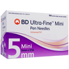 BD Ultra-Fine Mini Pen Needles. 31G, 5mm, 100 CT.