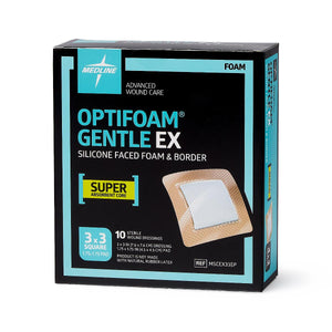 Optifoam Gentle EX Bordered Foam Dressing in Educational Packaging, 3